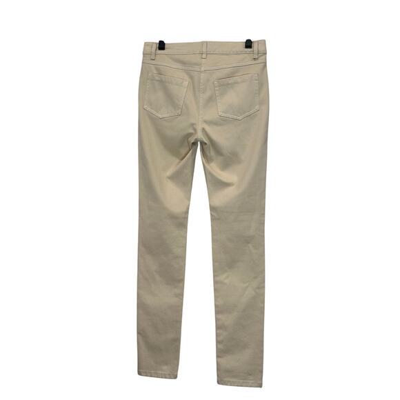 J‎ McLaughlin Lexi Jean in Beige Mid  Rise slim leg stretch size 0 - Picture 2 of 3